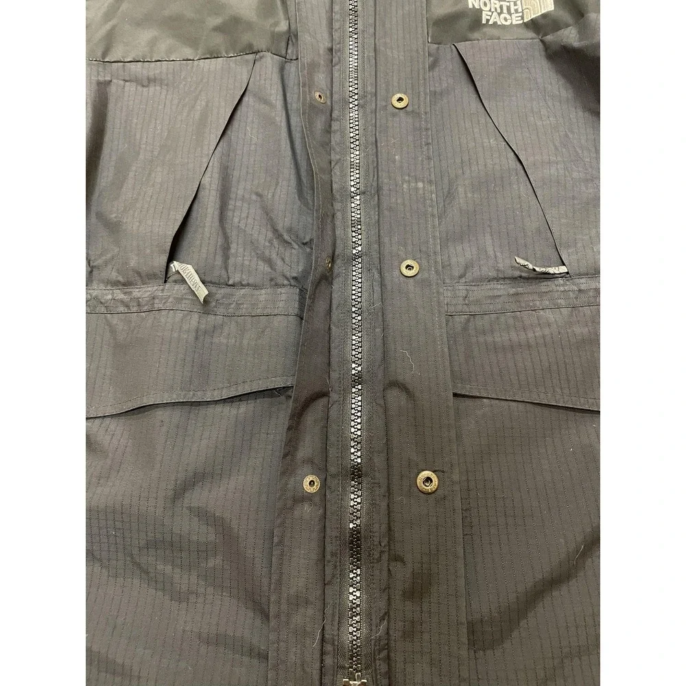 The North Face Jacket Mens Small Black GORE-TEX Mountain Hooded Waterproof Shell